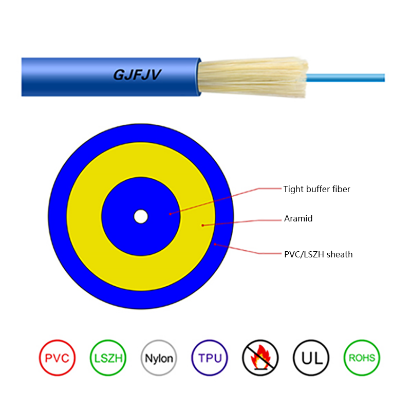 GJFJV Vnitřní jednožilový propojovací optický kabel