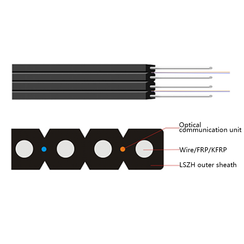 Optický kabel FTTH Double Butterfly