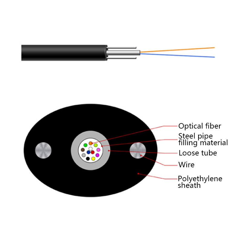 FTTH Normální domácí optický kabel GYXTPY Air Blown Micro Cable
